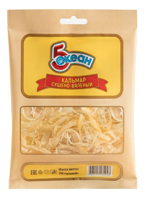 Кальмар стружка 70 гр.